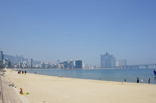 Gwangalli Beach, a tourist attraction in Busan