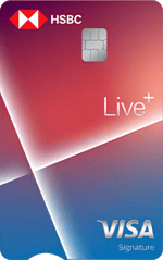 hsbc live+ credit card - key features