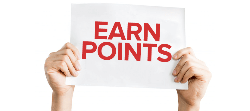 earn reward points for using credit card while traveling