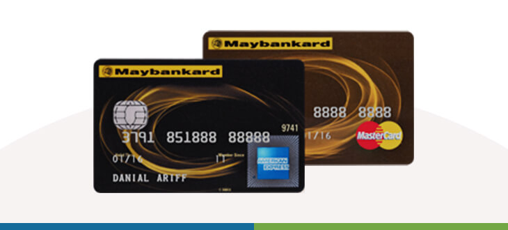 Maybank 2 Cards Gold Amex and MasterCard credit card