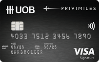 UOB Priv Miles Visa Card Promotion