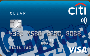 Citibank Clear Card Visa credit card