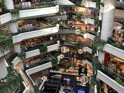 Inside of the Tianhe Teemall