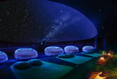 Inside the Konica Minolta Planetarium Manten