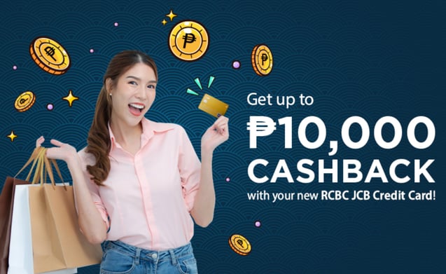 rcbc credit card promo 2024 - 10,000 cashback jcb