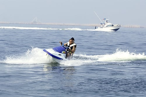 Jet Skiing in Ancol Beach
