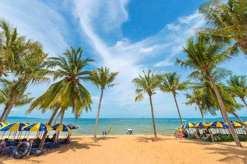 Jomtien Beach, a tourist attraction in Pattaya