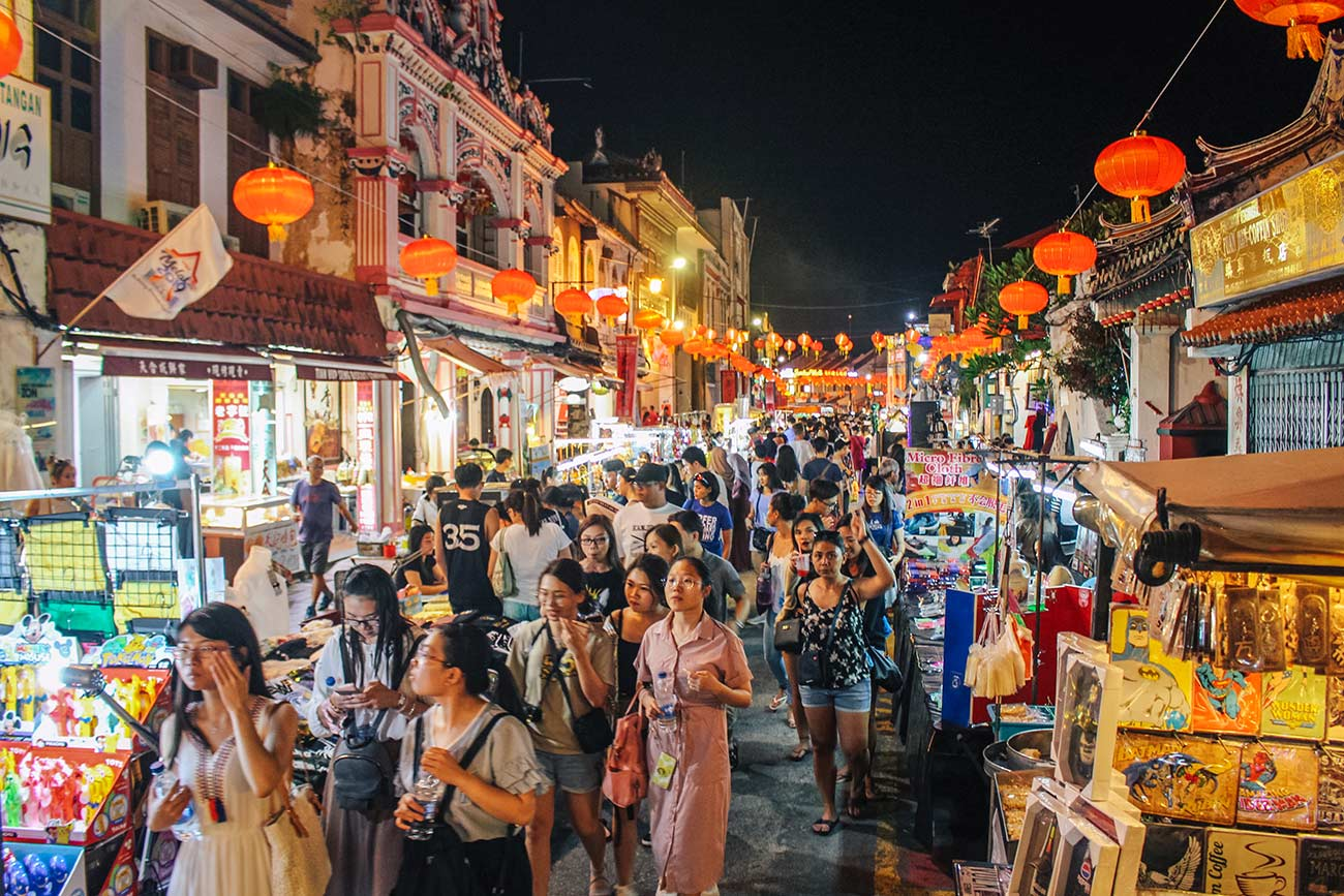 Jonker Street night market, one of Melakas tourist attractions