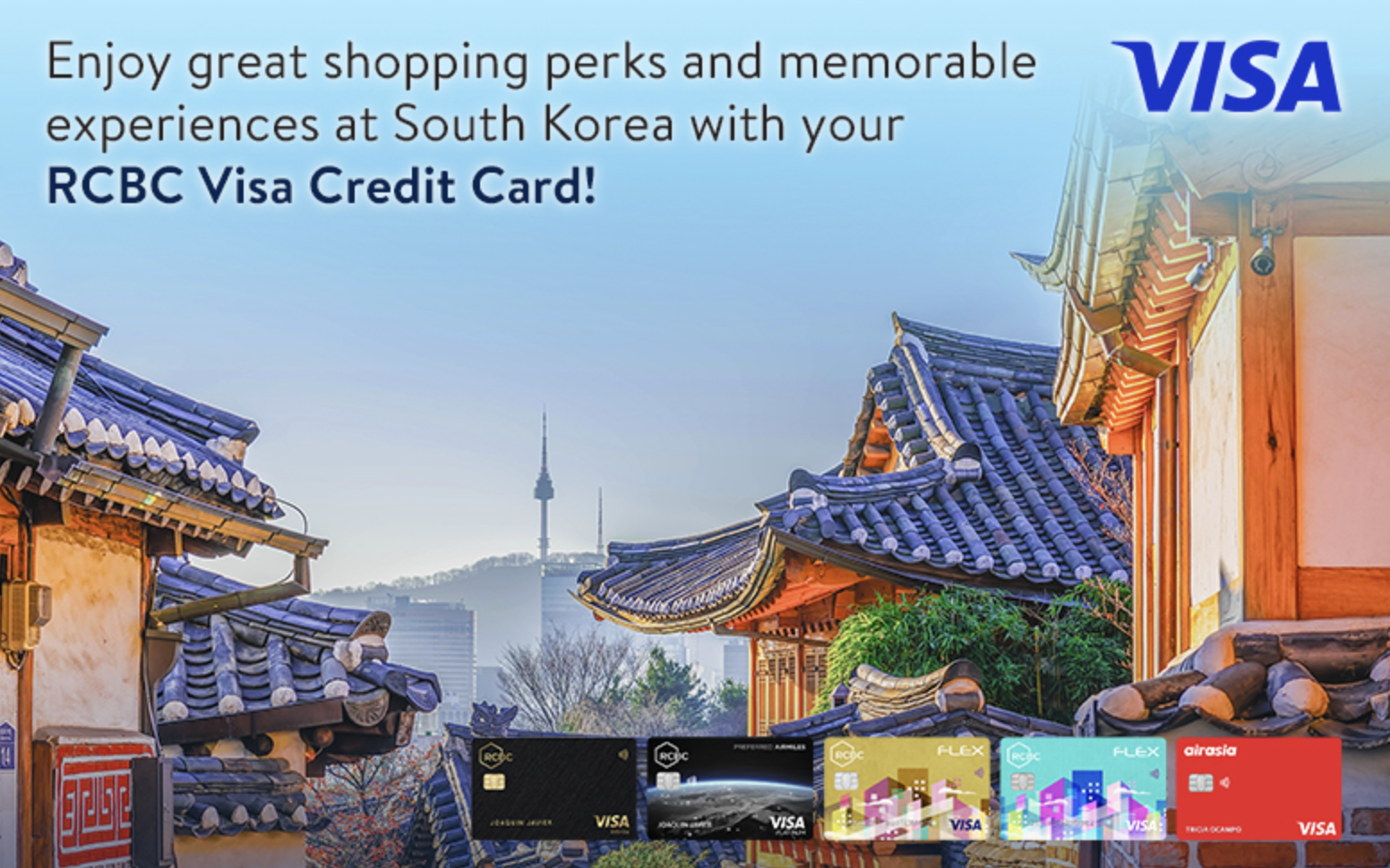 rcbc credit card promos - South Korea Travel Discounts with Visa