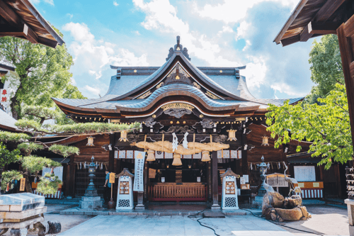 Kushida Shrine is one of the oldest and most important Shinto shrines in Fukuoka