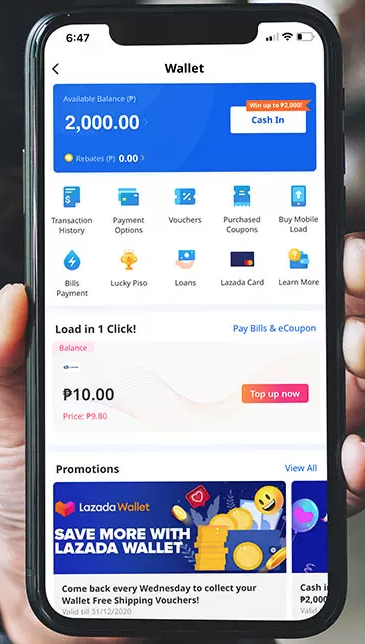 e-wallet in the philippines - LAZADA