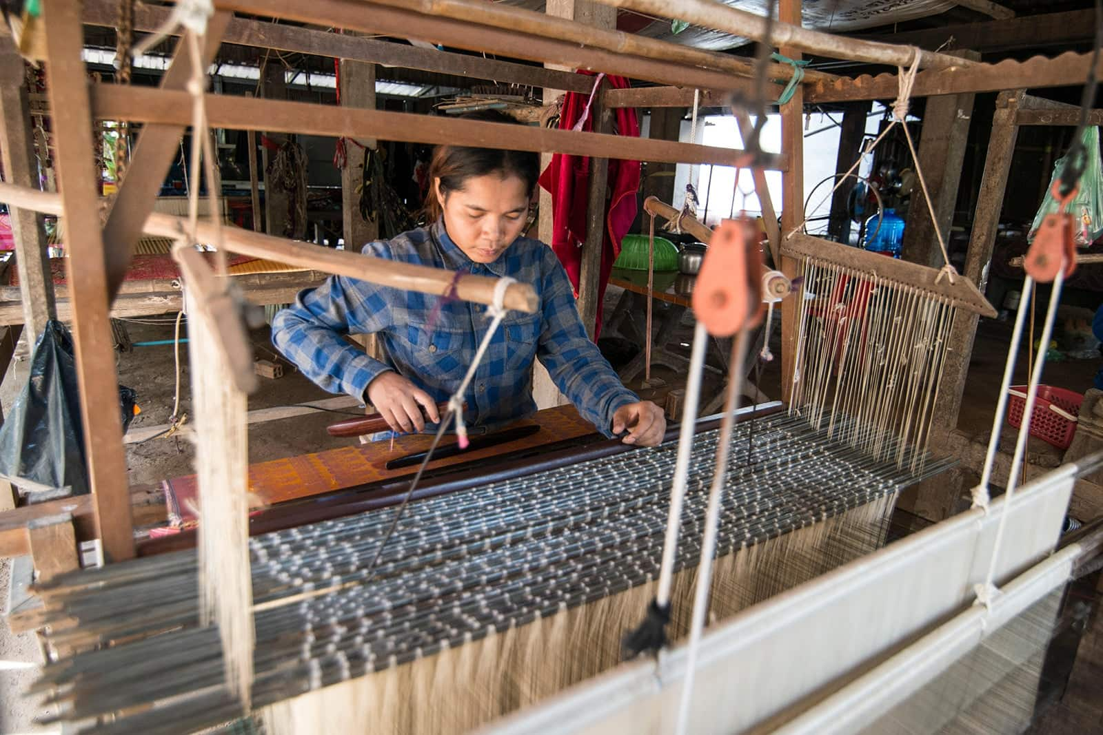 Learn about traditional silk weaving at the Silk Island