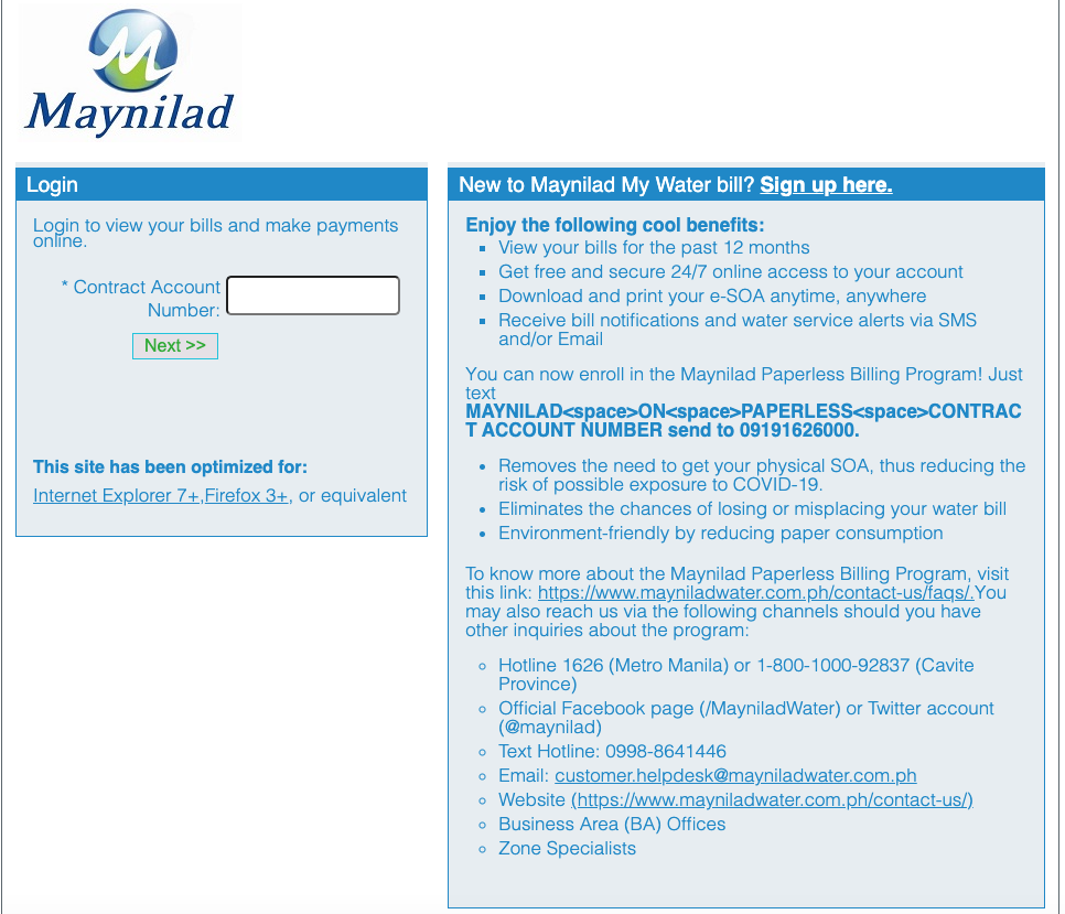 how to check maynilad bill online - how to register to maynilad online