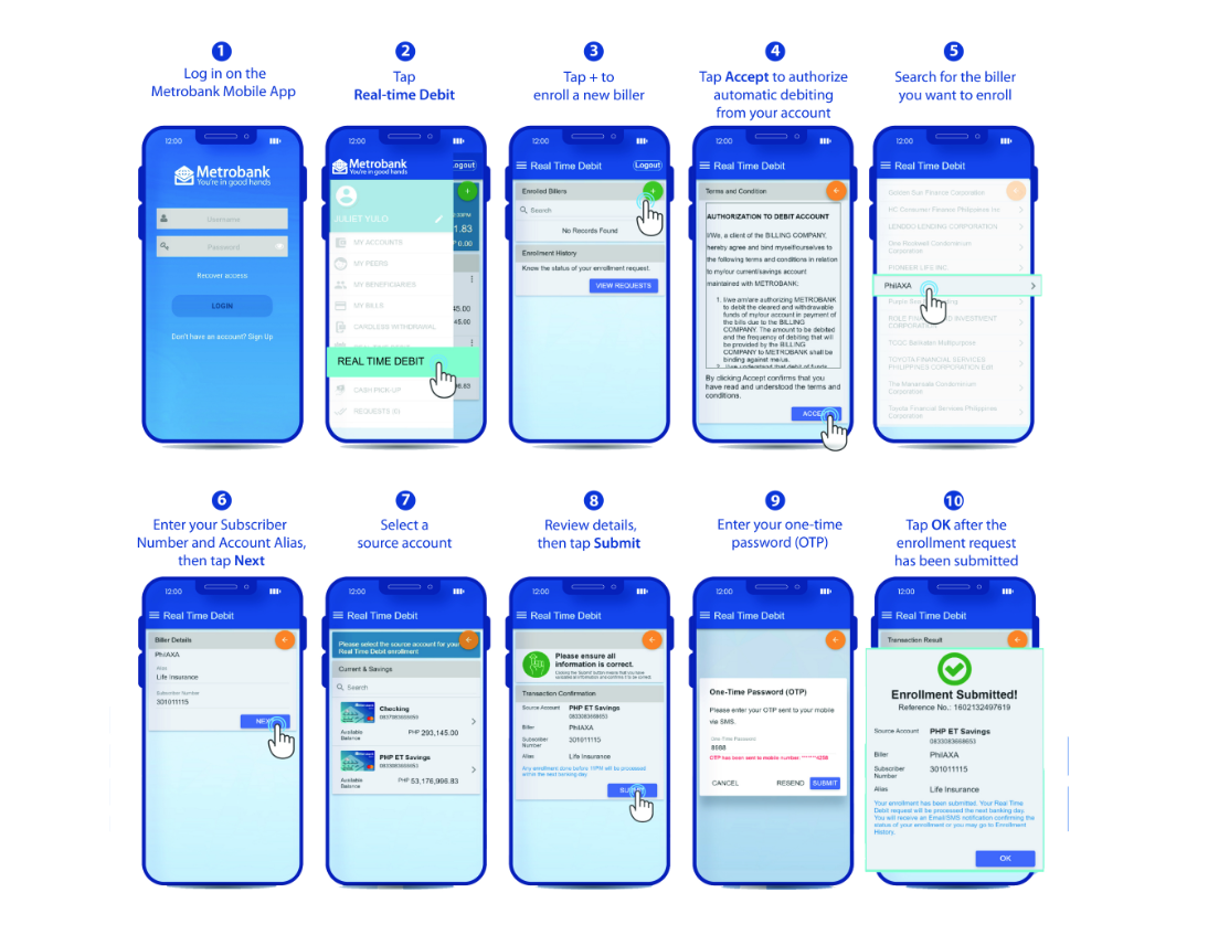 how to check maynilad bill online - metrobank ada