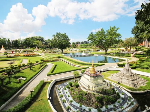 Mini Siam, a tourist attraction in Pattaya