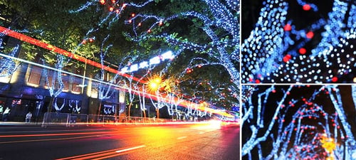 Nighttime Street Lights at Nanshan Road