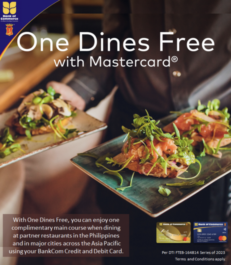bank of commerce credit card promo 2023 - one dines free