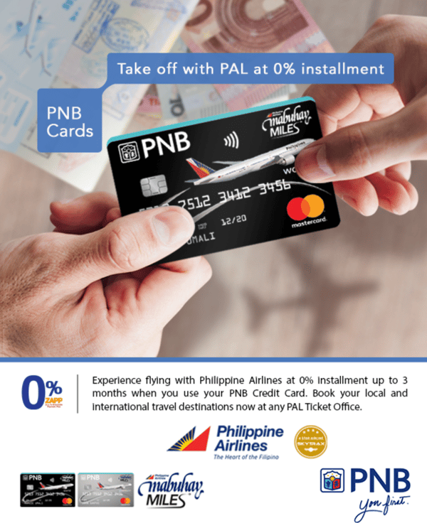 pnb credit card promo 2024 - 0% interest flights pal