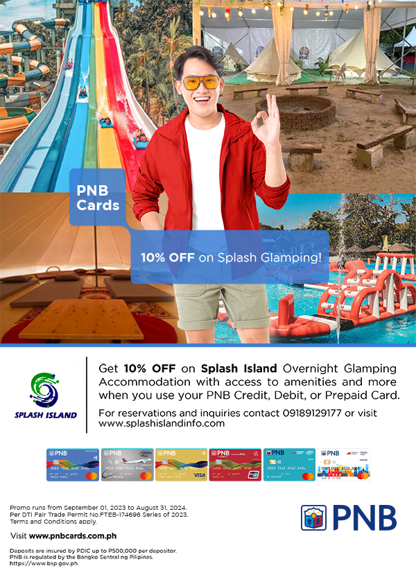 credit card promos philippines - pnb 10% off splash island