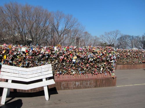 Padlocks at N Seoul Tower