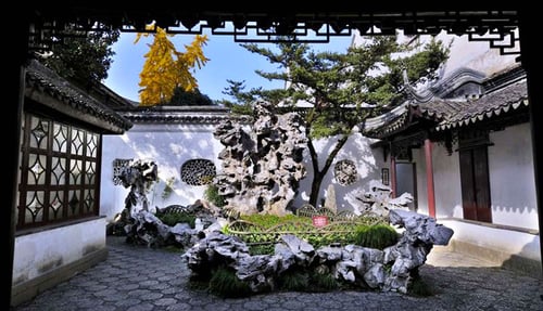 Pavilion inside Lion Grove Garden