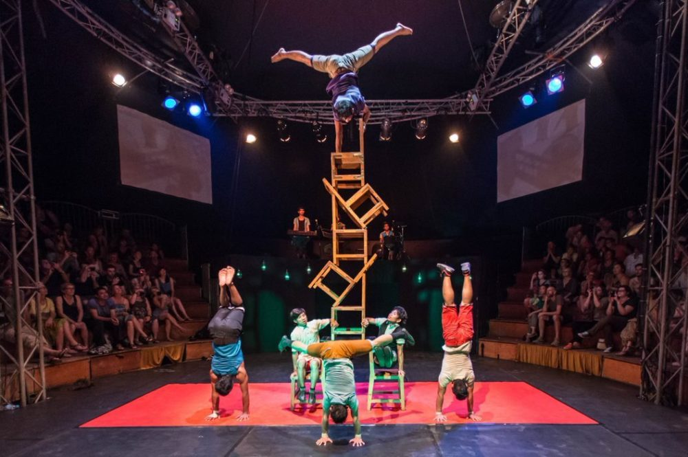 Performers of Phare, The Cambodian Circus, showcasing their creativity