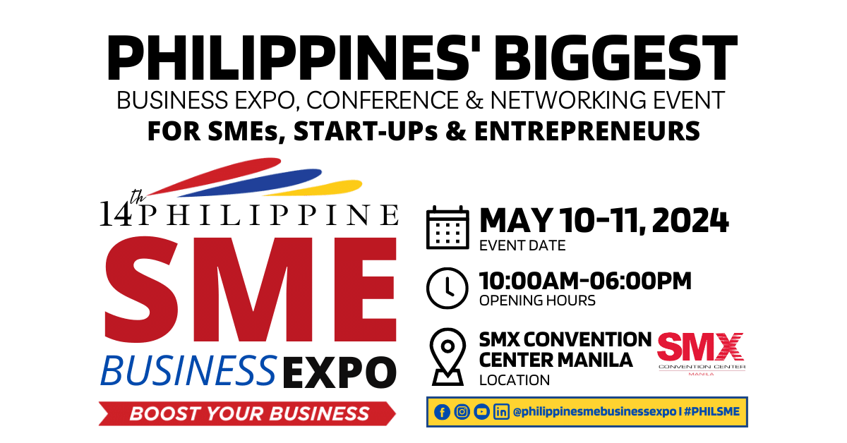 trade shows and franchise expos in the philippines 2023 - 14th philippine sme business expo 2024