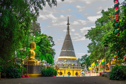 Phra Maha Chedi Tripob Trimongkol, a tourist attraction in Hat Yai