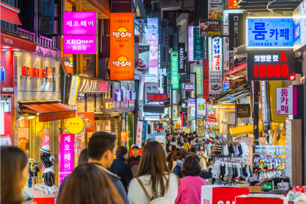 south korea travel guide - myeongdong