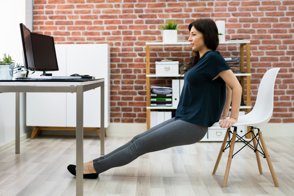 desk exercises at work - triceps dips