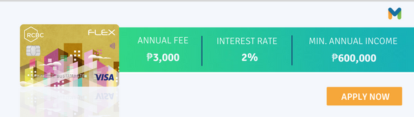 unionbank gold credit card alternative - rcbc flex gold visa