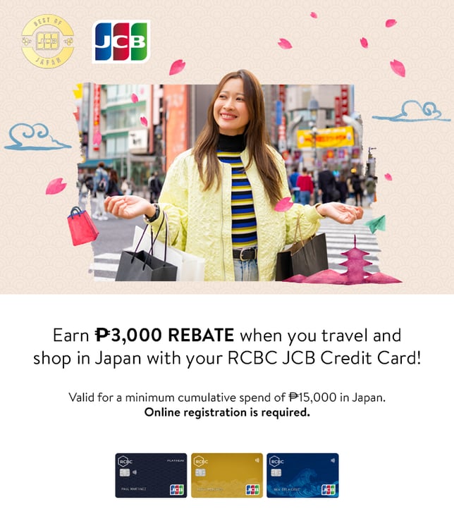 credit card travel promo - rcbc japan