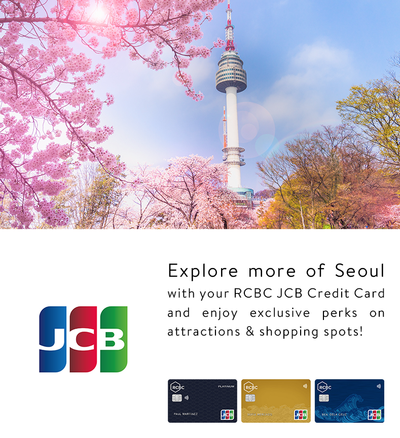 credit card promos - rcbc jcb seoul korea