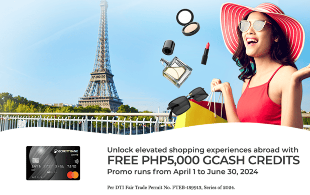credit card promos in the philippines - security bank free 5,000 gcash
