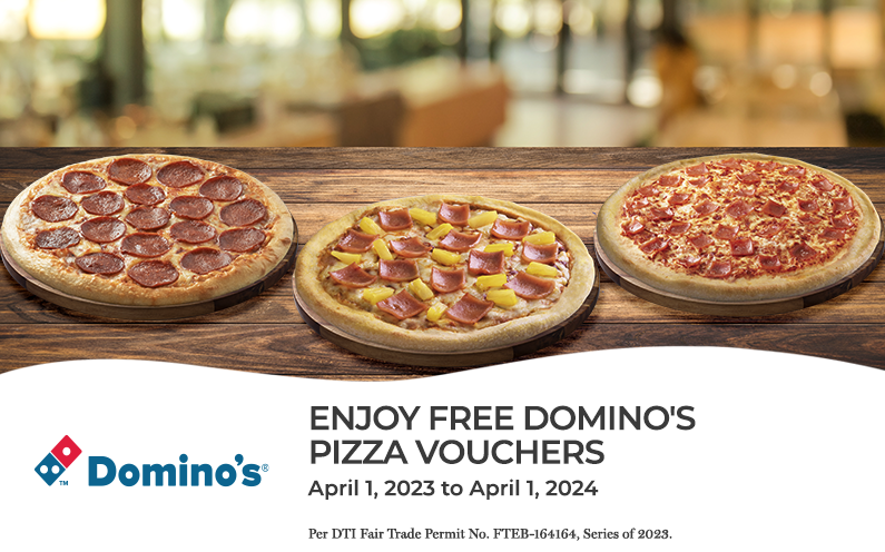 Security Bank Credit Card Promo - Free Dominos Pizza Vouchers