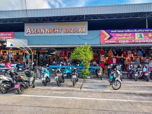 Shopping at the ASEAN Night Bazaar, one of the top things to do in Hat Yai