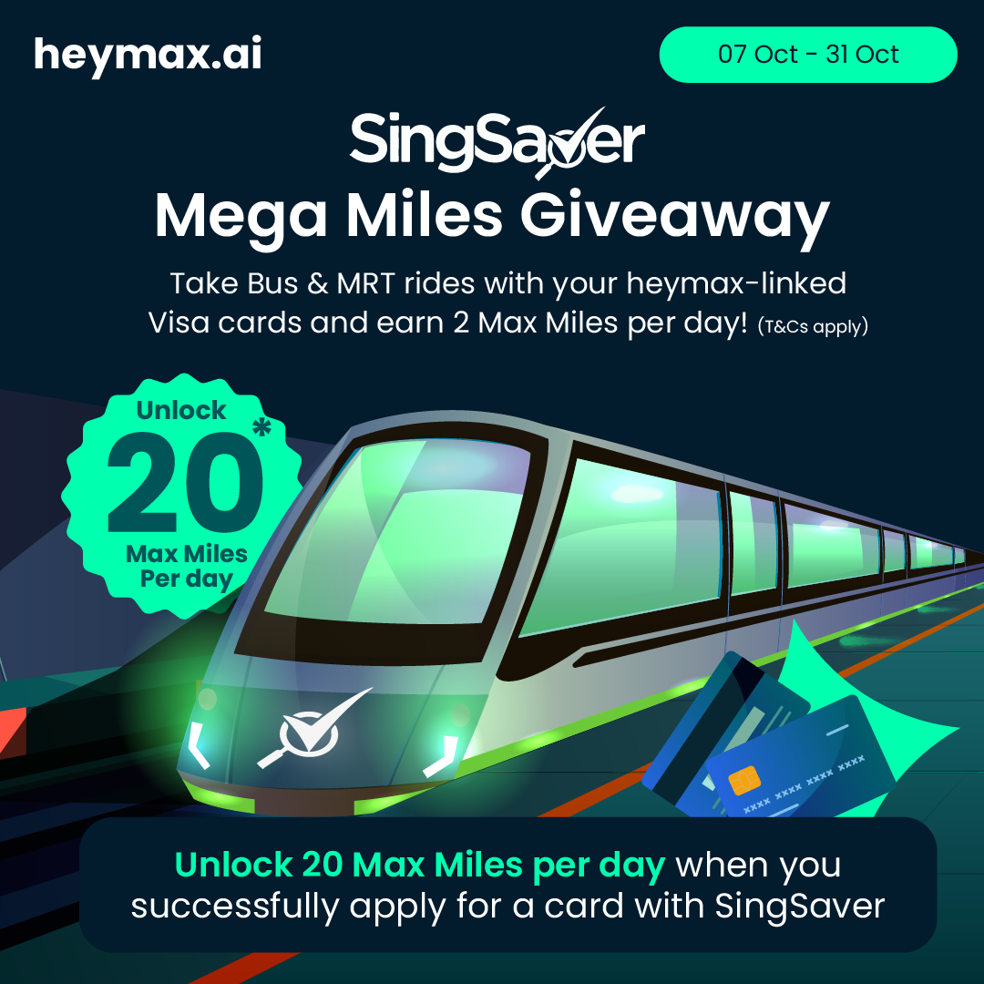 SingSaver Mega Miles Giveaway with Heymax