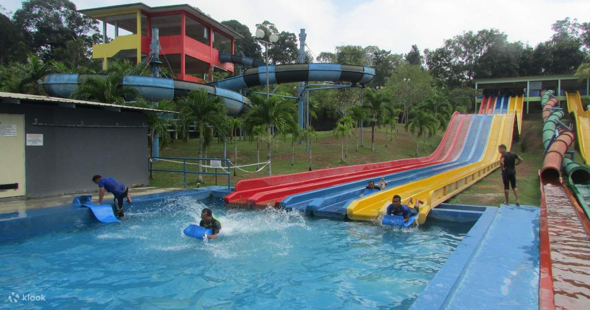 Slides at Melaka Wonderland Theme Park & Resort, a popular tourist attraction