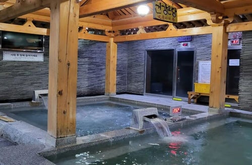 Sparex in Seoul, a popular jjimjilbang (Korean sauna)