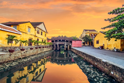 Sunset view at Hoi An Ancient Town