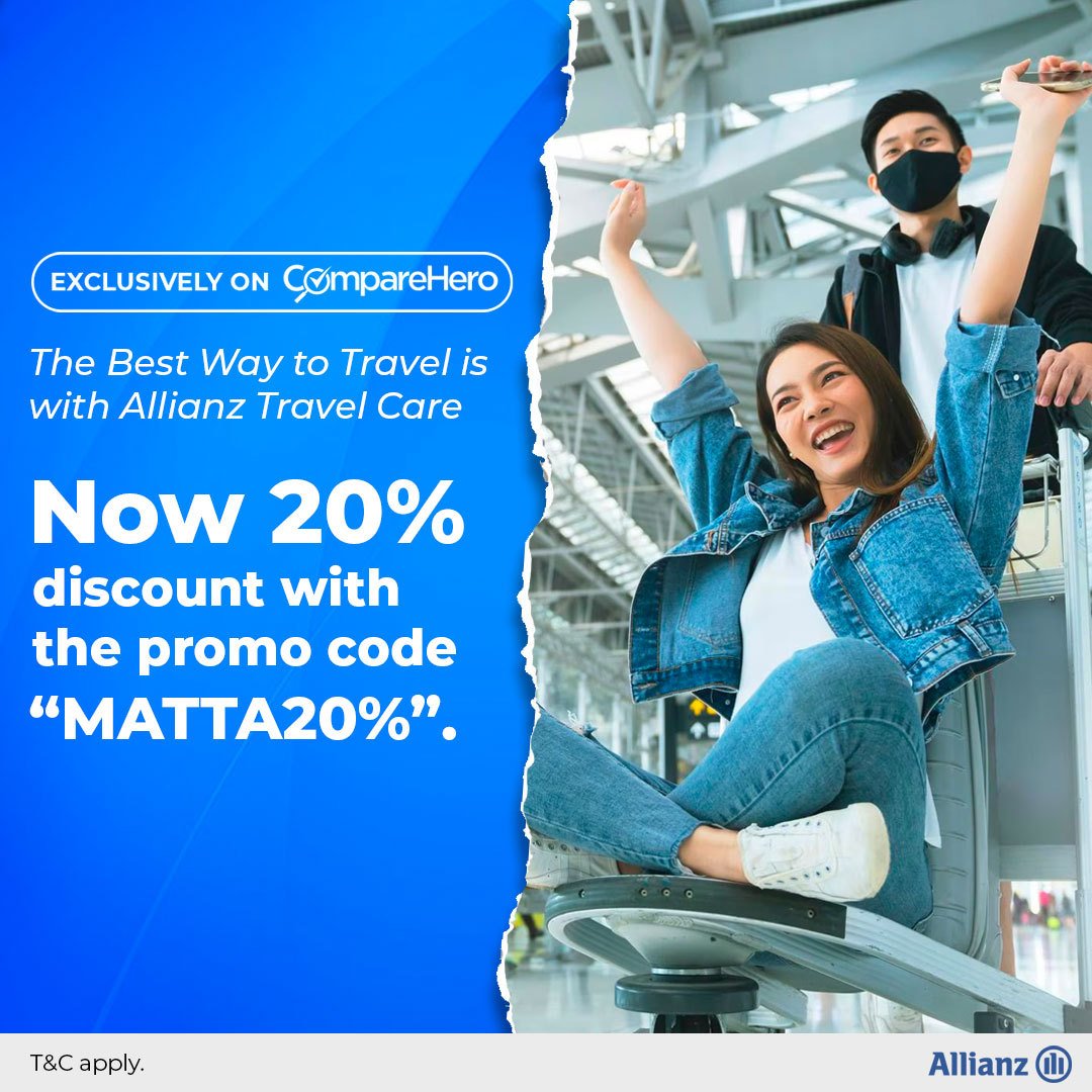 Get the latest Travel Insurance Promos from CompareHero!