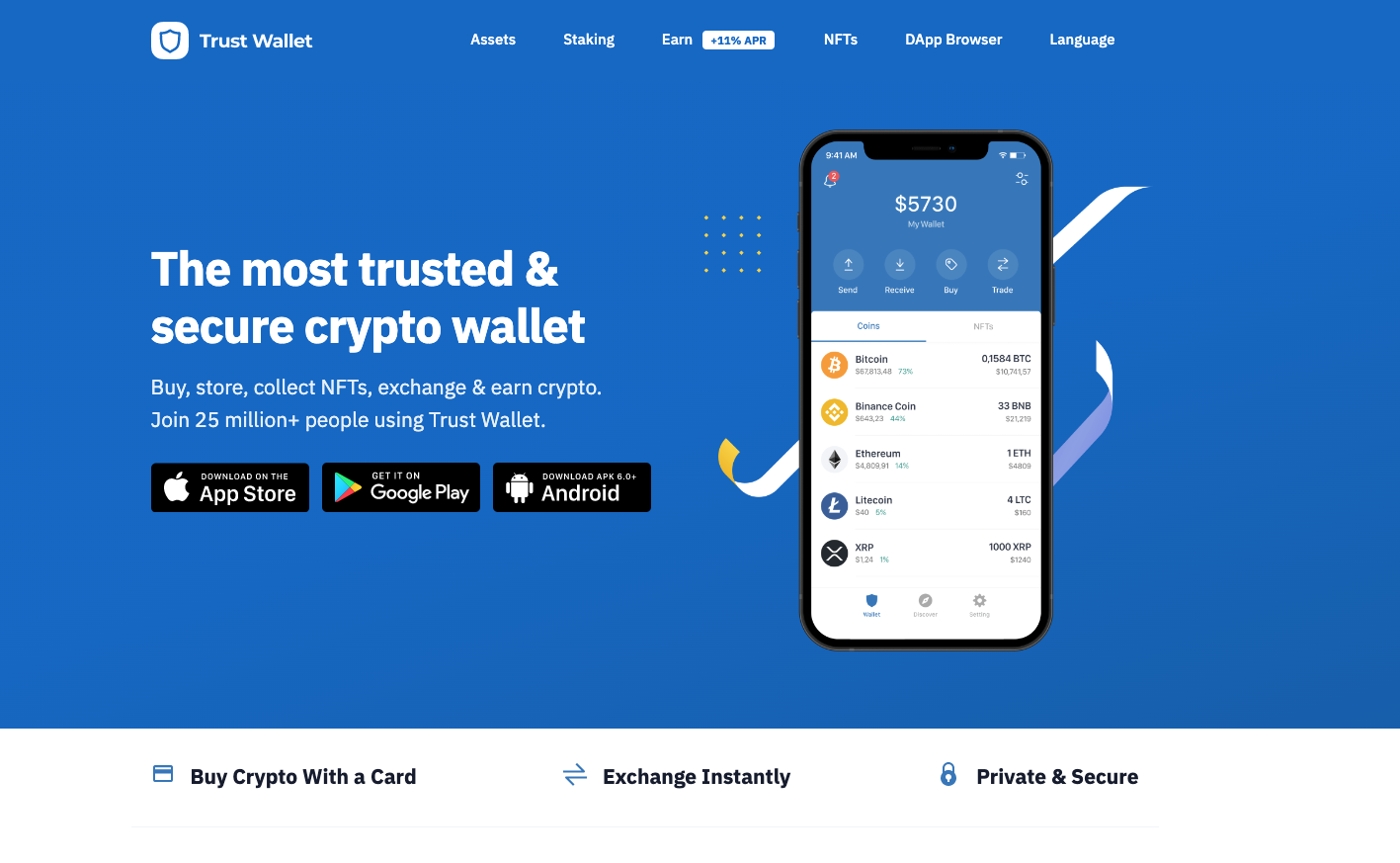 best crypto wallet trust