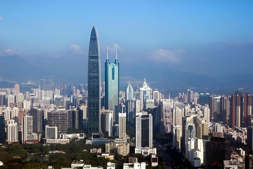 Taking in the view from Kingkey 100 is one of the cool things to do in Shenzhen.