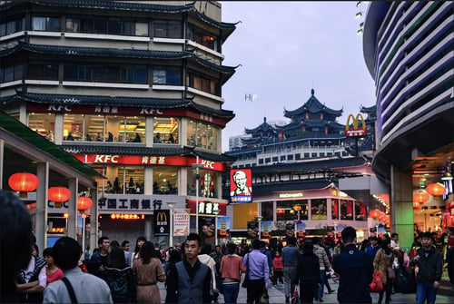 Tasting street food at Dongmen Pedestrian Street is one of the top things to do in Shenzhen.