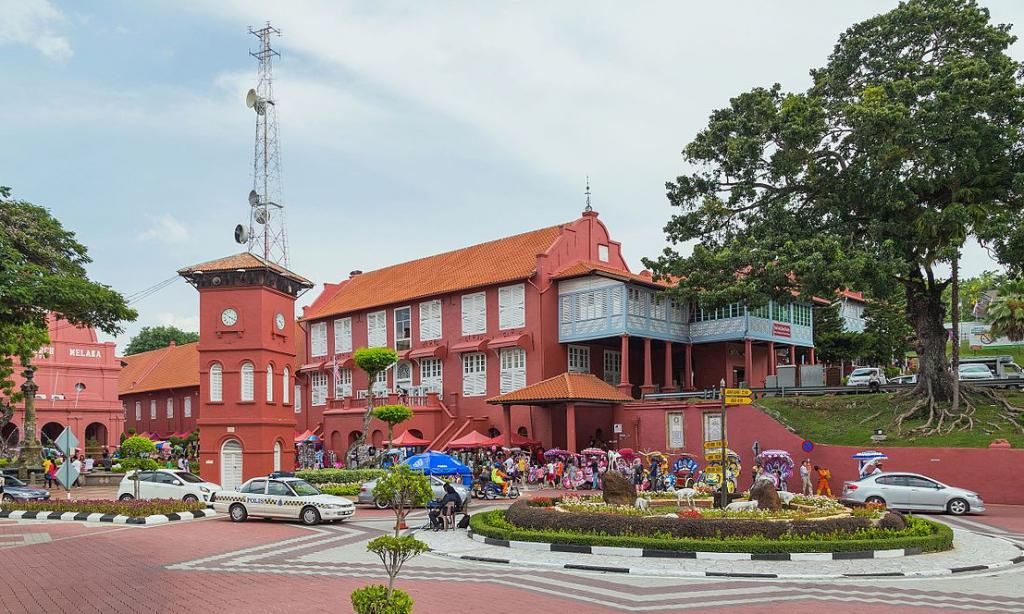 The Stadthuys, a popular tourist attraction in Malacca