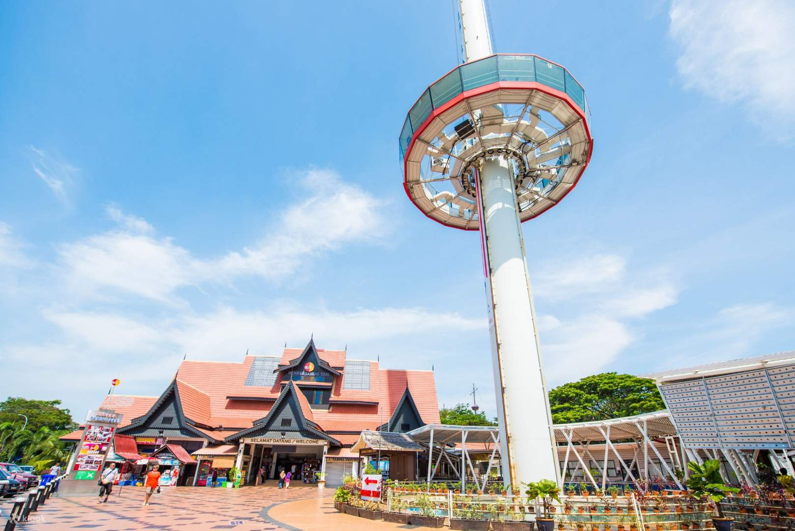 The Taming Sari Tower, a popular tourist attraction in Malacca