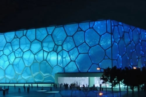 The Water Cube, a tourist attraction that you can visit when in Beijing