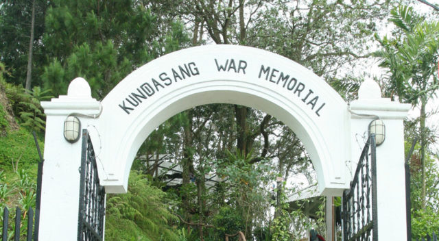The entrance of the Kundasang War Memorial Park, an attraction in Sabah