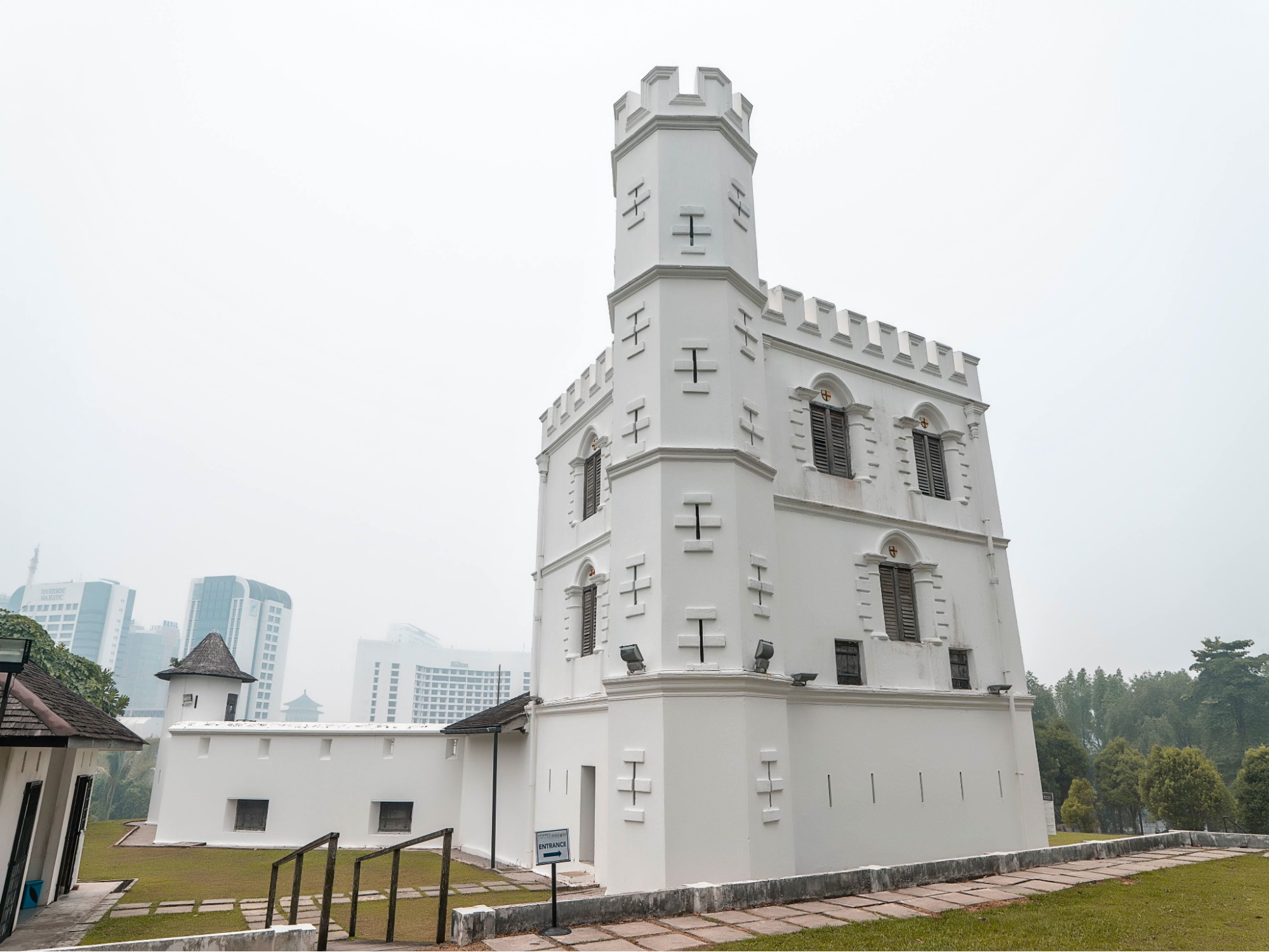 The external facade of Fort Margherita