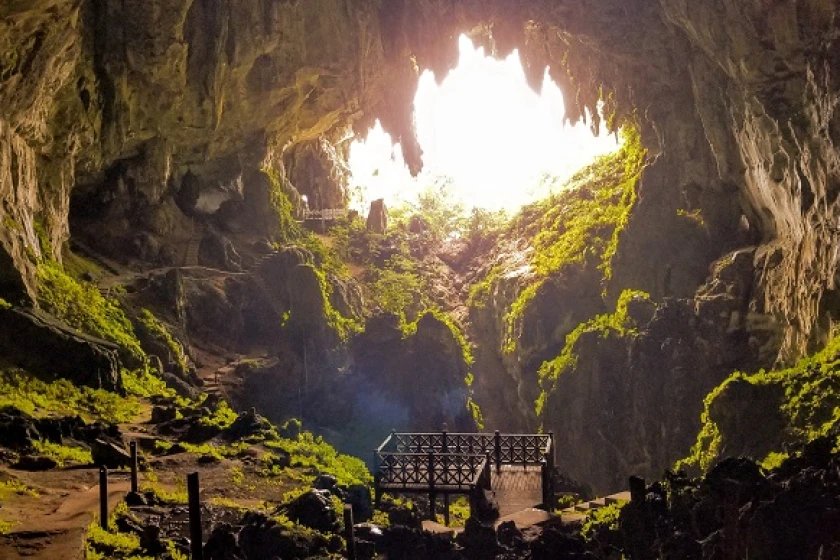 The interior of Fairy Cave in Bau, Kuching, Sarawak